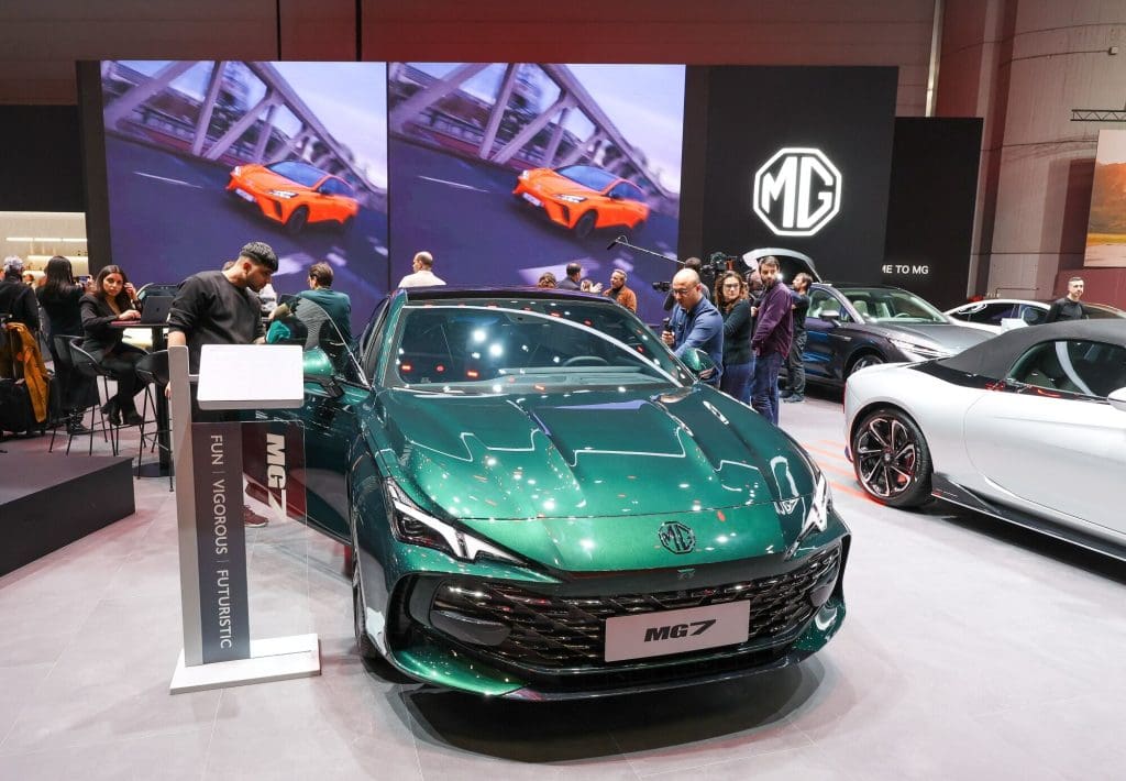 How China became the world's biggest electric vehicle supplier 1 A Chinese-made electric car at the Geneva International Motor Show.
