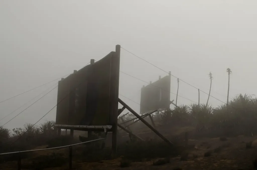 Droughts are getting worse. Is fog-farming a fix? 1 An image of fog farming, a technology that helps beat droughts.