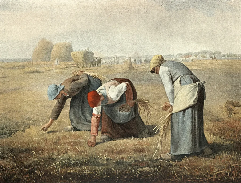 Gleaning: The ancient practice fighting modern food waste 3 A painting of 'the gleaners'.