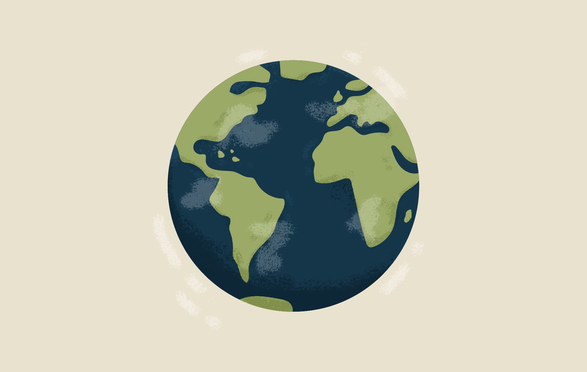 A graphic of planet earth, where we are fighting climate change